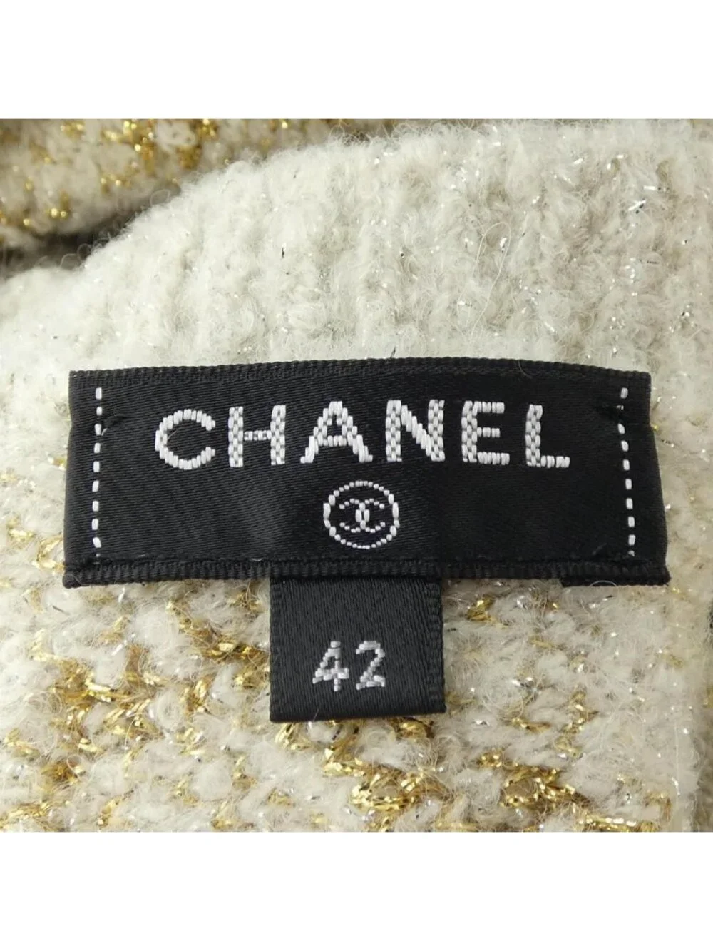 Chanel Knit Sweater Beige